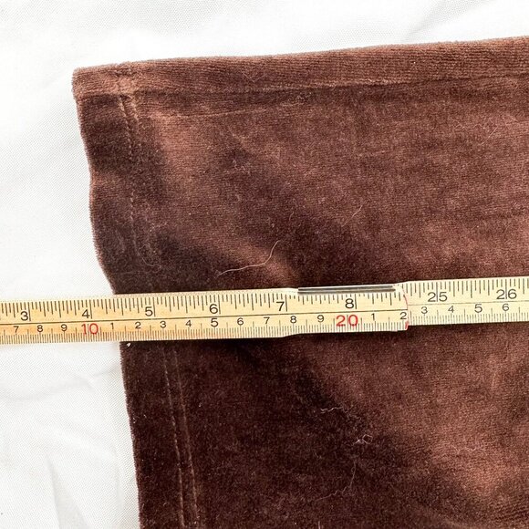BROWN VELVET ZIP UP TRACK SUIT SIZE SMALL - Picture 7 of 8